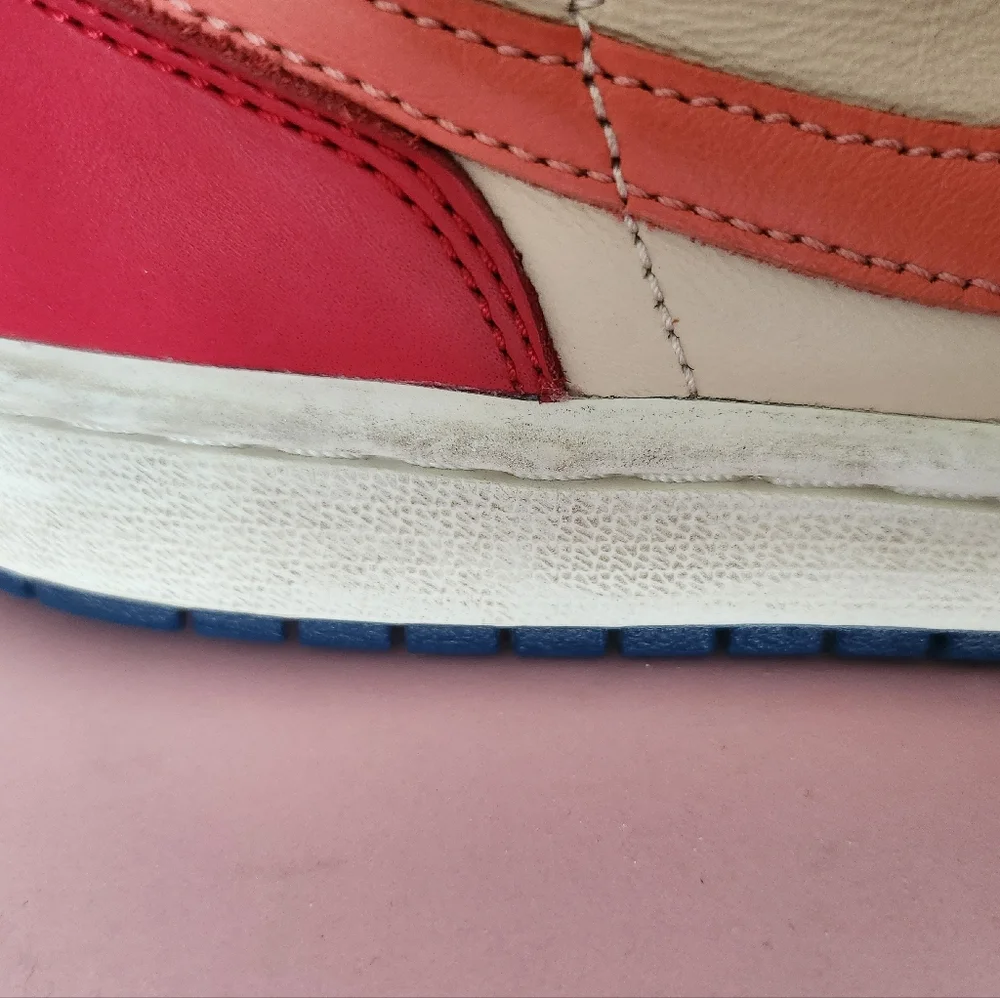 Nike Air Jordan Retro 1 Mid SE Multicolor Sneakers Size 9
